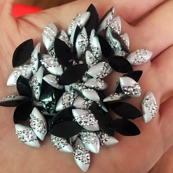 

Diy80pcs silver horse eye shape, hair decoration and clipboard resin button party decoration button.A352