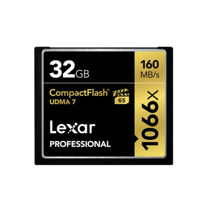 Lexar Professional 1066x слот для карт памяти 256 ГБ 128 Гб 64 Гб оперативной памяти, 32 Гб встроенной памяти, компактные карты флэш-памяти Max 160 МБ/с. для спортивной экшен-камеры 4K Камера - Емкость: 32GB