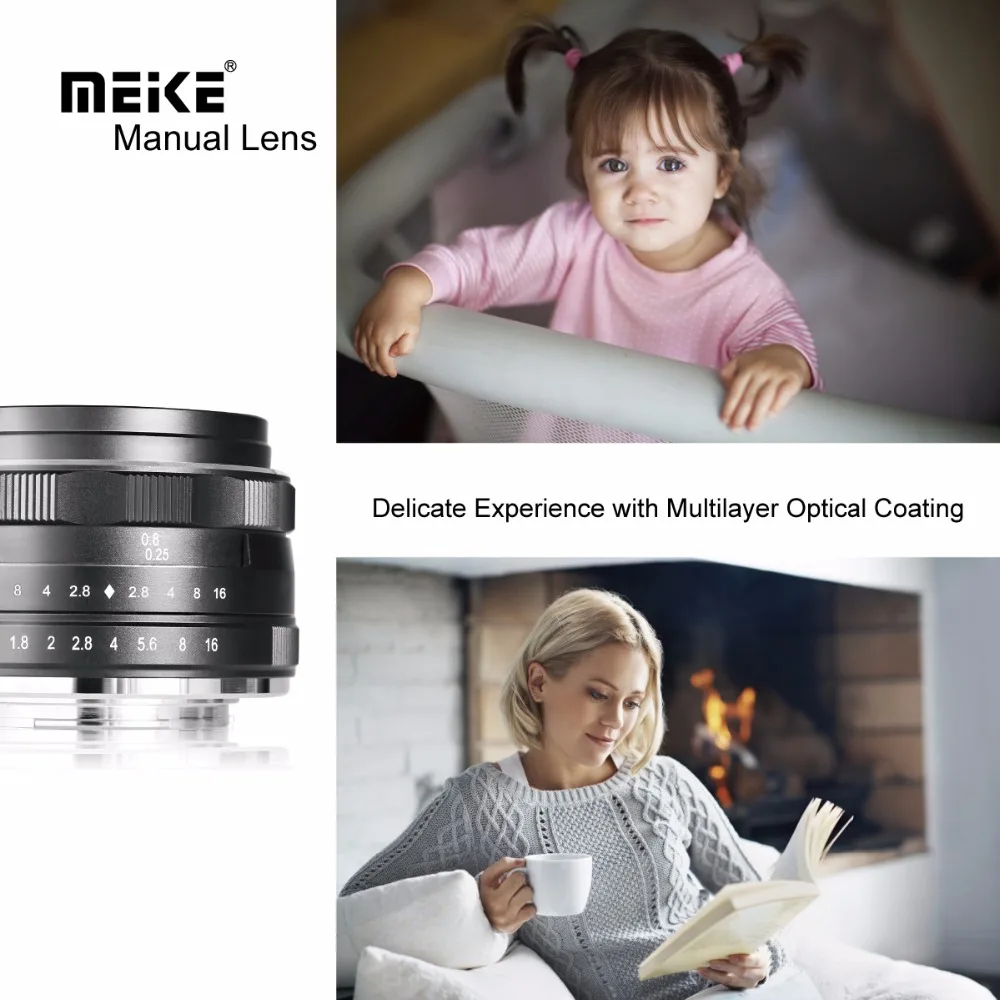 MEKE Meike MK 25 мм f/1,8 широкоугольный объектив с большой апертурой для nikon J1/J2/J3/J4/J5 V1/V2/v3/V4 беззеркальных камер+ Бесплатный подарок