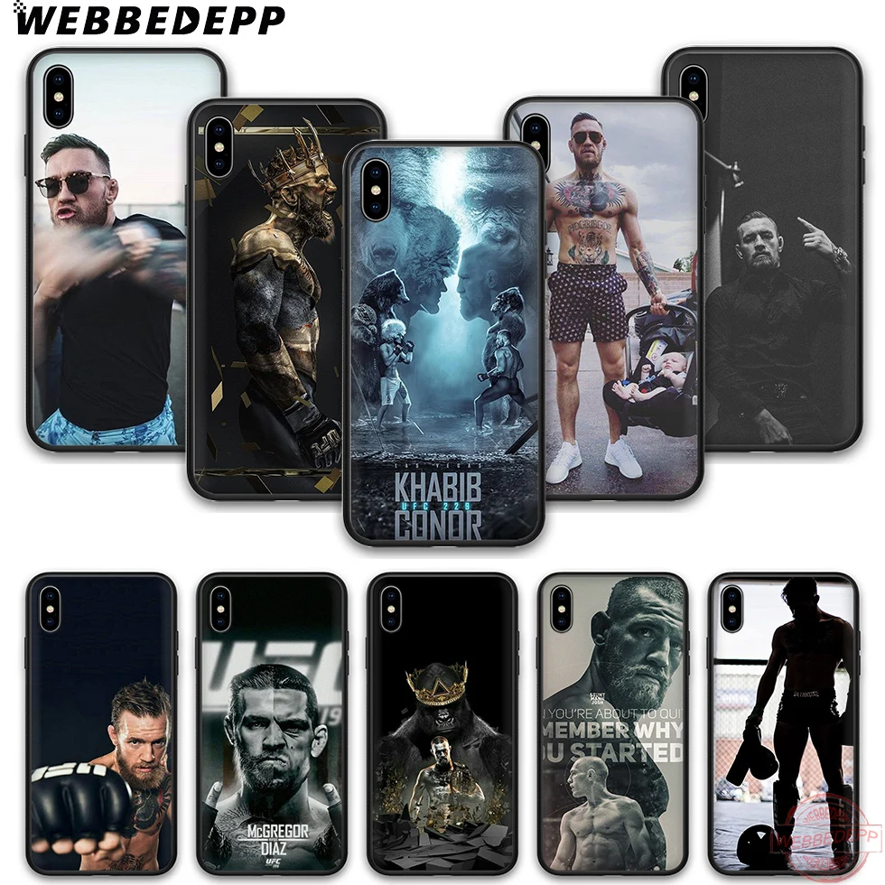

WEBBEDEPP Conor Mcgregor soft silicone phone case for iPhone 5 6 7 8 Plus X XS XR XS Max.11 11peo 11proMax