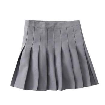 

2018 summer new college style high-waist empire women pleated skirts sexy dance lady female all-match solid short skirts