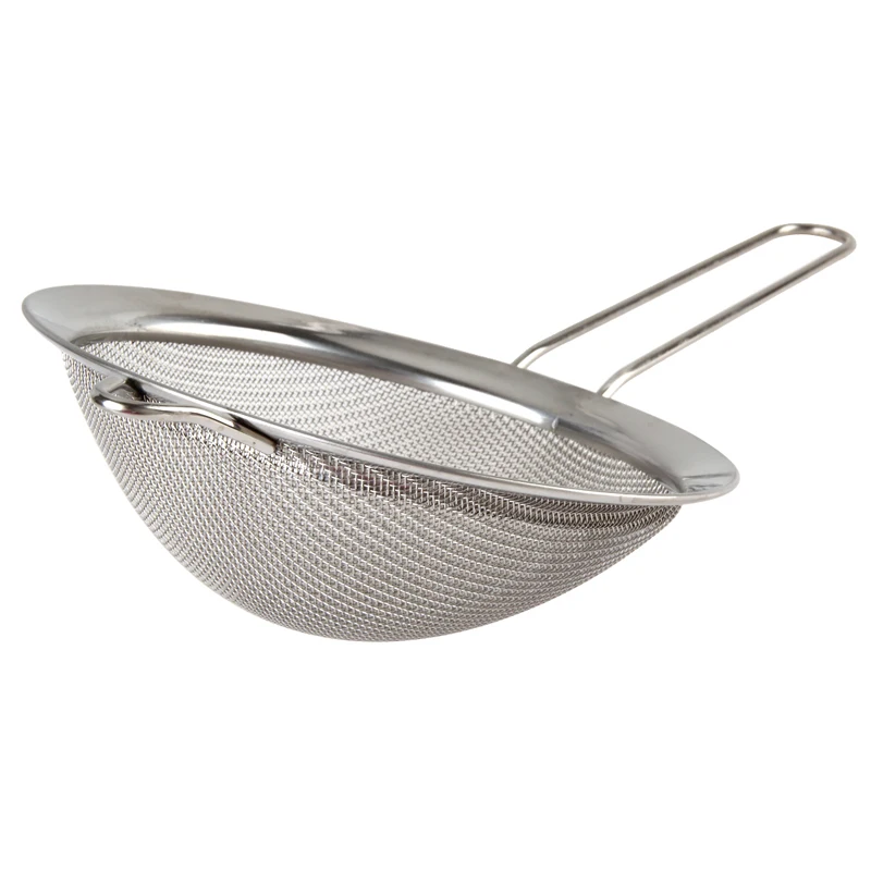 8CM Stainless Steel Flour Sieve Fine Mesh Strainers Stainless Steel Screen Mesh Kitchen Pastry