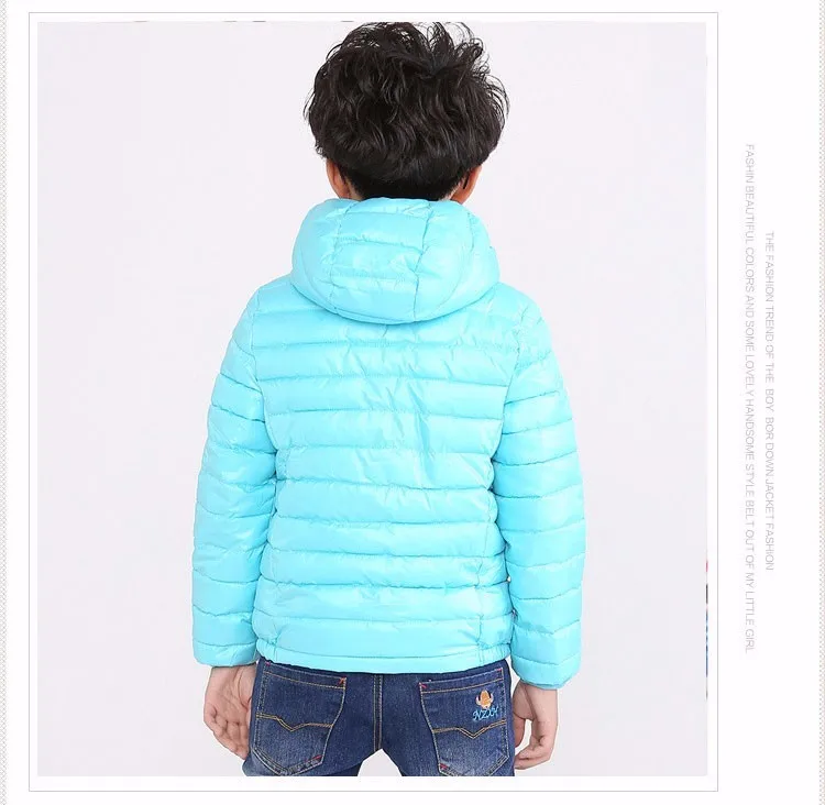 Menino e Menina Cabolsa com Capuz Menino para Baixo Crianças Outerwear Inverno Quente Algodão-acolchoado Roupas Jaqueta Criança 5-11 Anos 34 Cheap Jaquetas e casacos