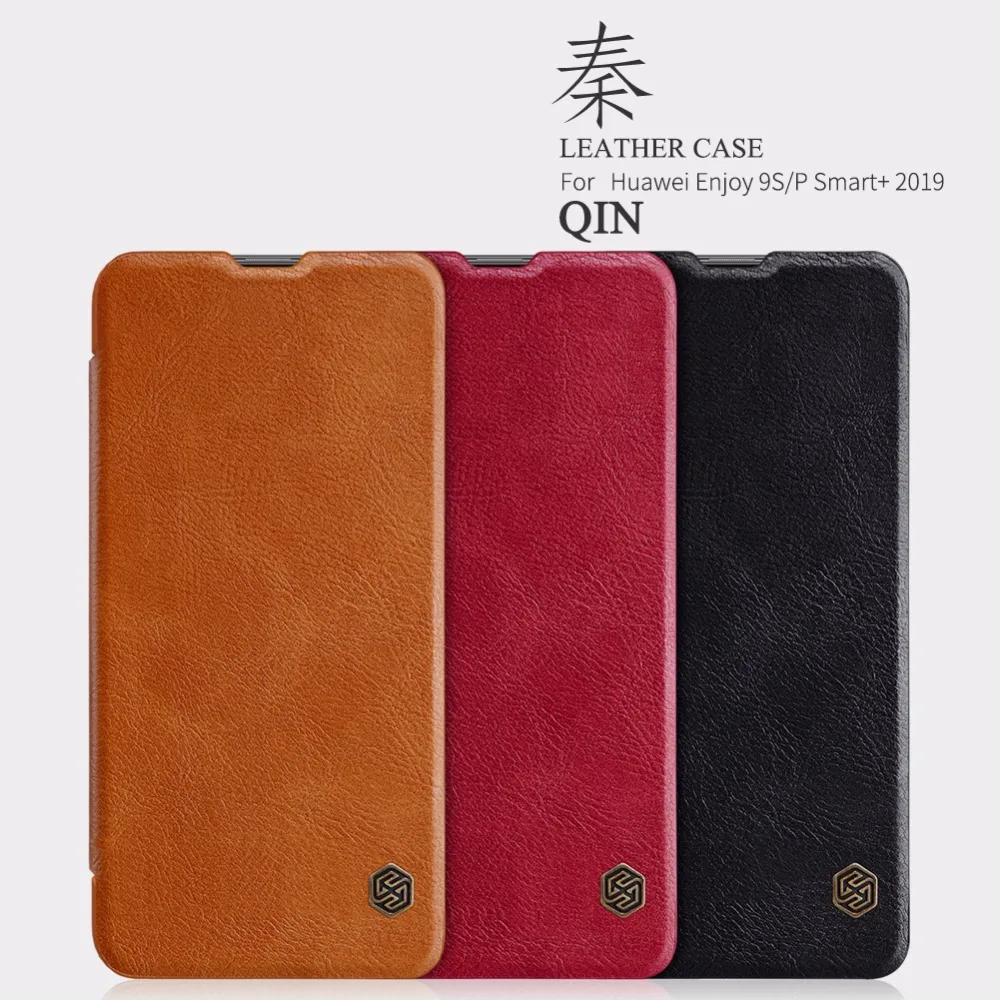 

Huawei P Smart Plus 2019 leather case Huawei Enjoy 9S Cover Nillkin QIN Protective flip Cover wallet Case