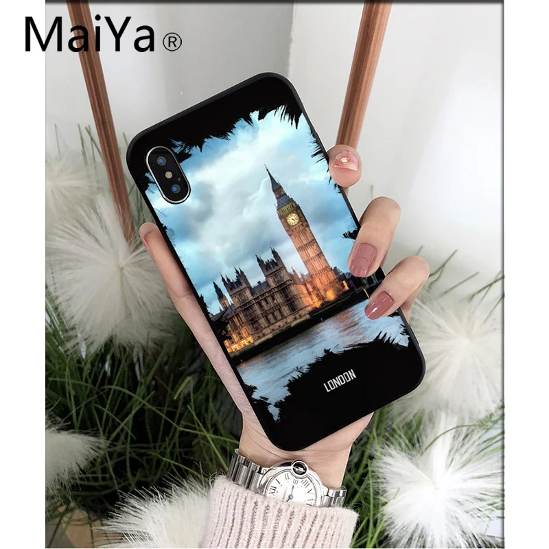 MaiYaCa City London, Нью-Йорк, Париж, Дубай, Москва, высокое качество, чехол для телефона, для iPhone 8, 7, 6, 6S Plus, 5, 5S, SE, XR, X, XS MAX, чехол - Цвет: A3