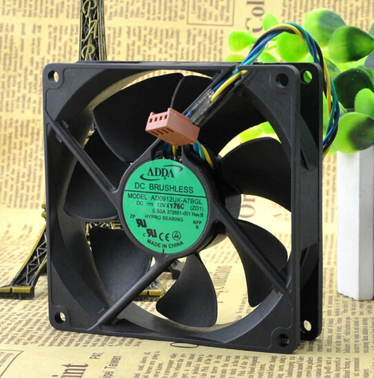 

Wholesale: ADDA 9cm 90*90*25 AD0912UX-A7BGL CPU co like radiating PWM intelligent temperature control Hypro bearing fan