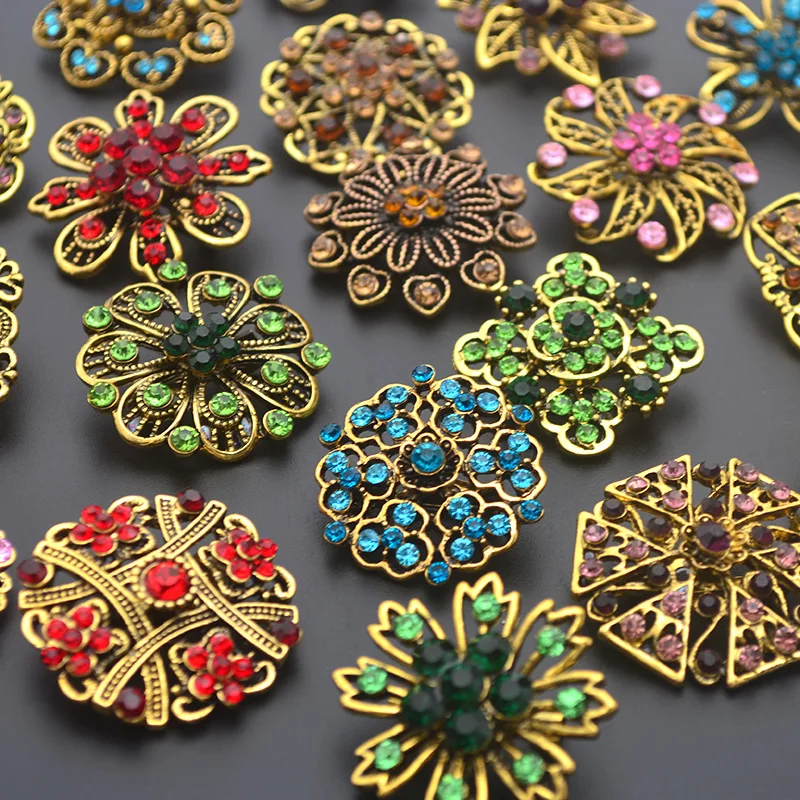 

Retro Round brooches shirt neckline anti-lighting pin accessories metal badge brooch T-shirt clothes backpack DIY personality