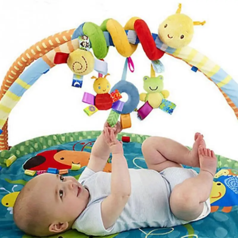 2019 творческая детская Мобильная кроватка музыкальная игрушка детская кроватка звон кровать колокольчик спиральные погремушки