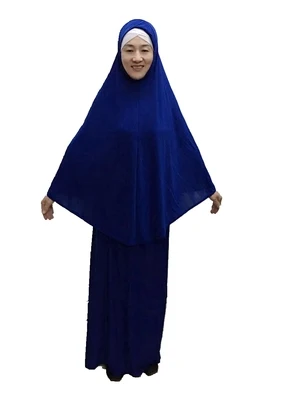 Мусульманское платье Женский комплект jubah abaya платье - Цвет: D