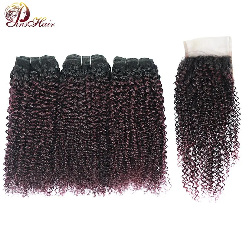 

Kinky Curly Ombre Bundles With Closure Grape Purple Brazilian Hair 3 Bundles With Closure Red Burgundy Bundles Pinshair Non Remy