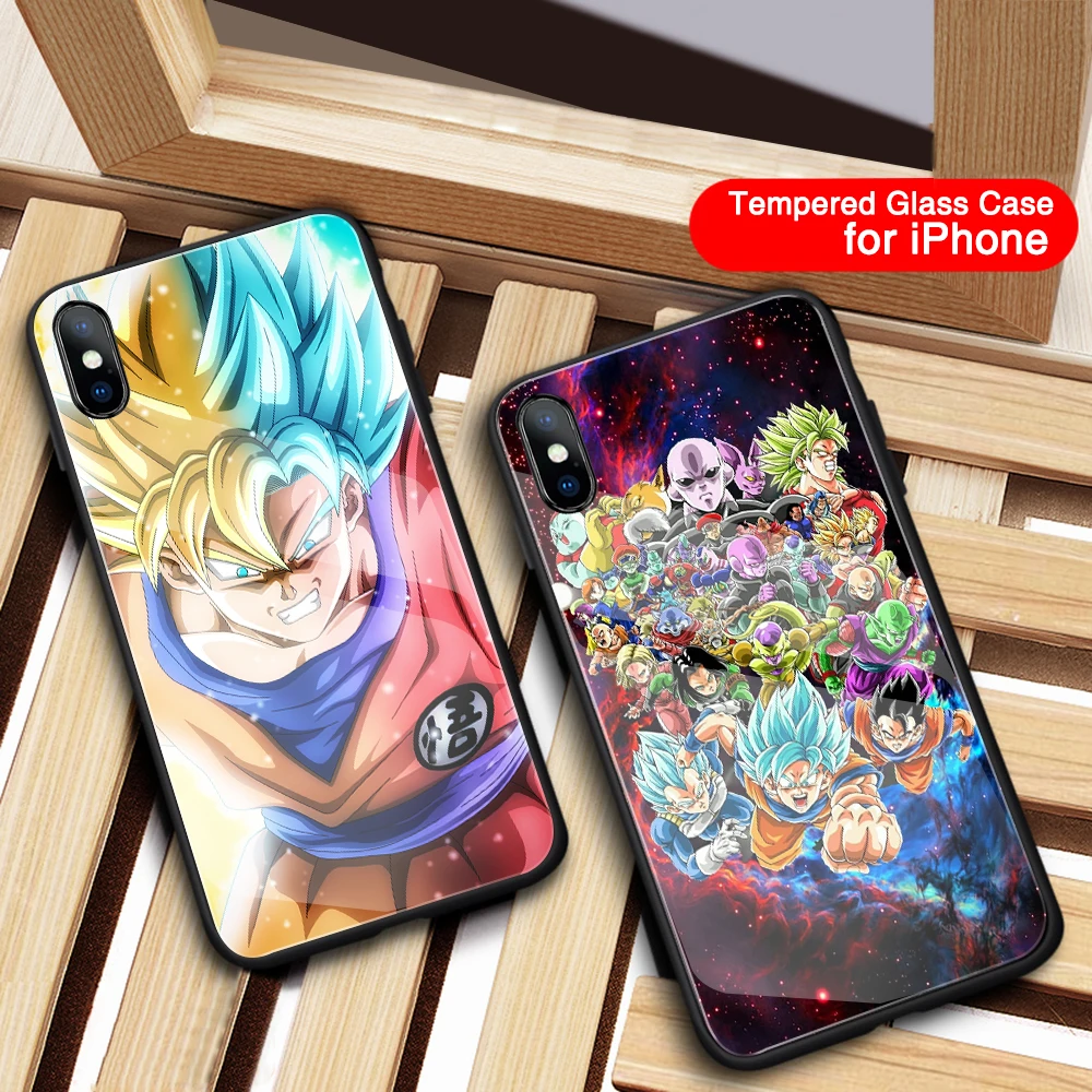 FinderCase for iPhone X Tempered Glass Dragon Ball 2 Cover