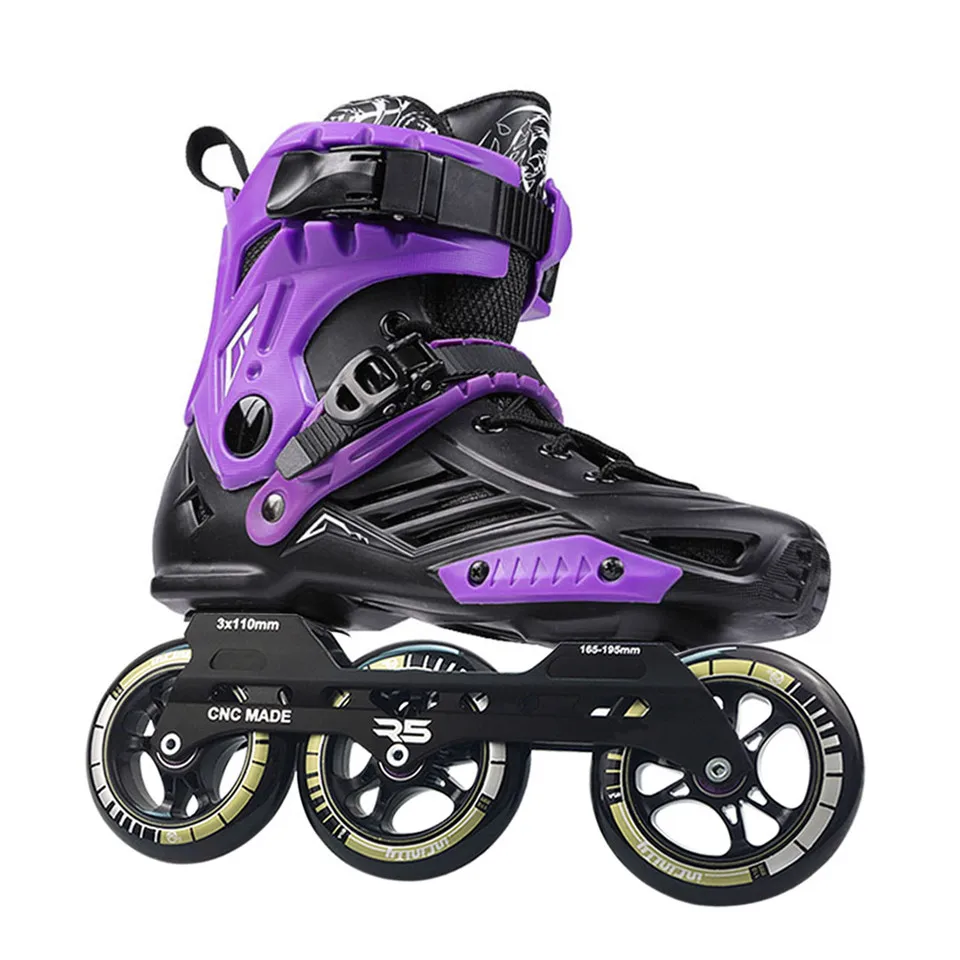 

Original RS6 Inline Speed Skates Professional Adult Kids Roller Skating Shoes 3*110mm Wheels Size 35-46 Free Skating Patins