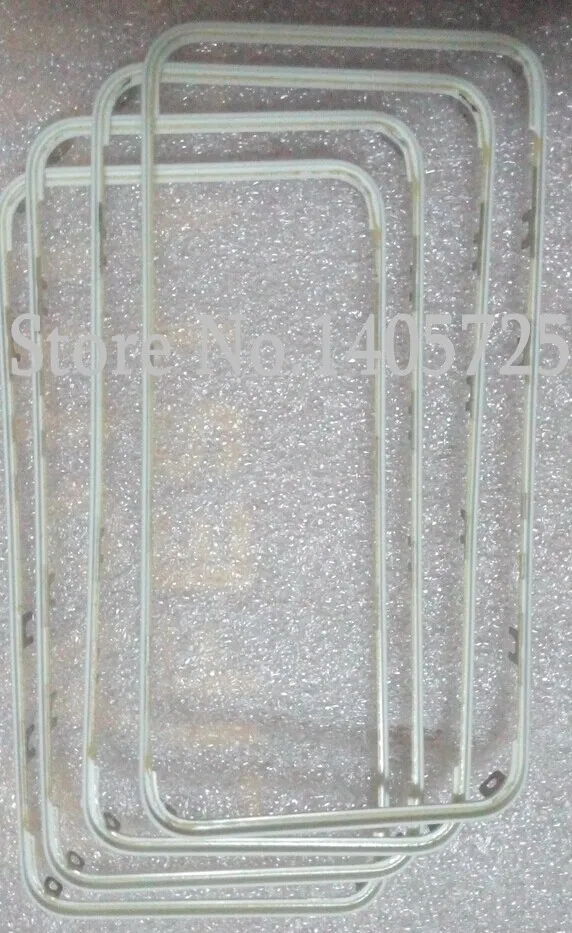 100 шт Черный/Белый Передняя рамка с жидким клеем для iPhone 4S ЖК средняя рамка Корпус части хромированный держатель экрана
