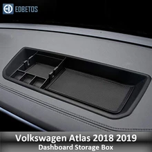 EDBETOS для Volkswagen Atlas центральная консоль приборная панель коробка для хранения Органайзер держатель лоток держатель телефона
