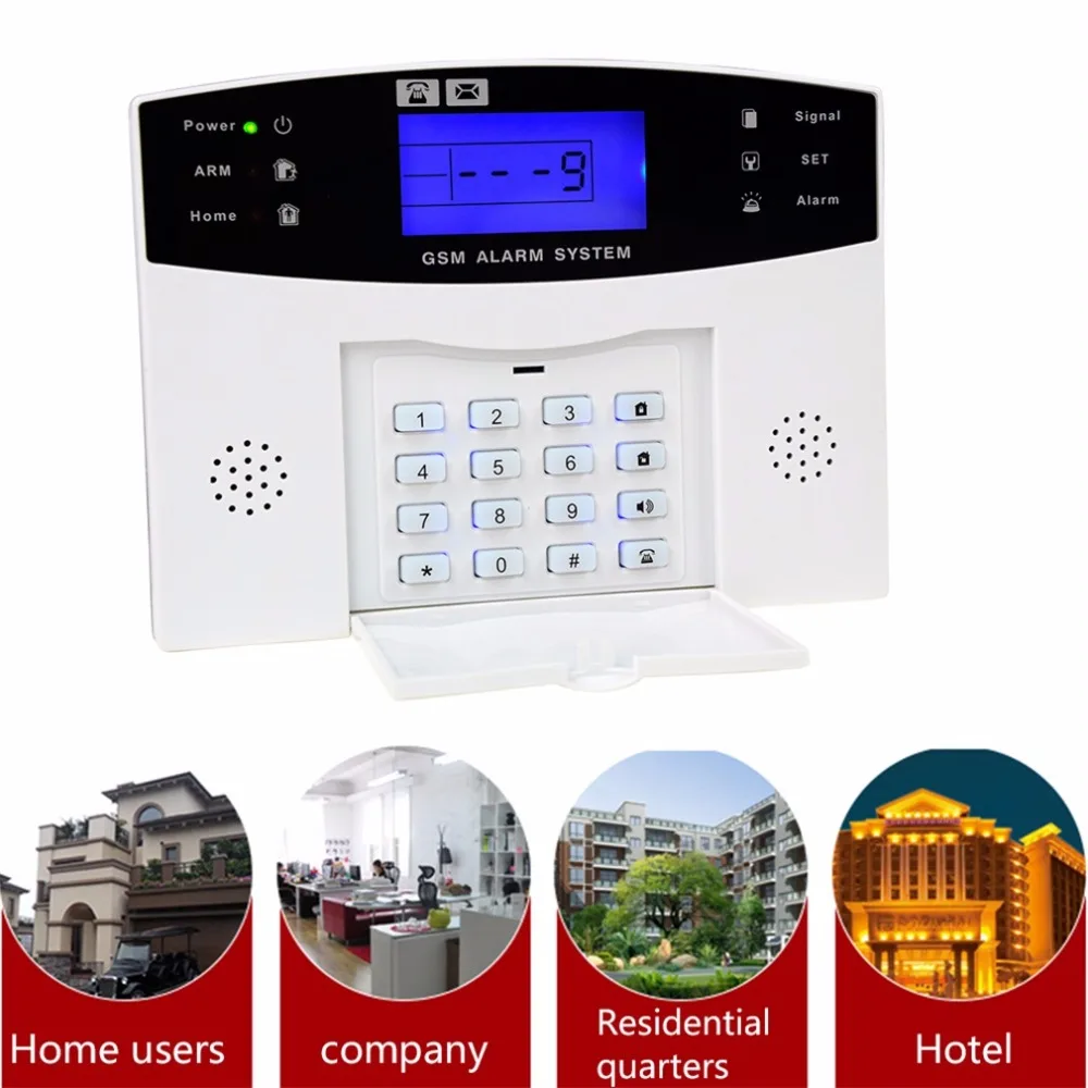 YA 500 GSM Home Security GSM Alarm System Alarm Host with LCD Call for Intruder Burglar