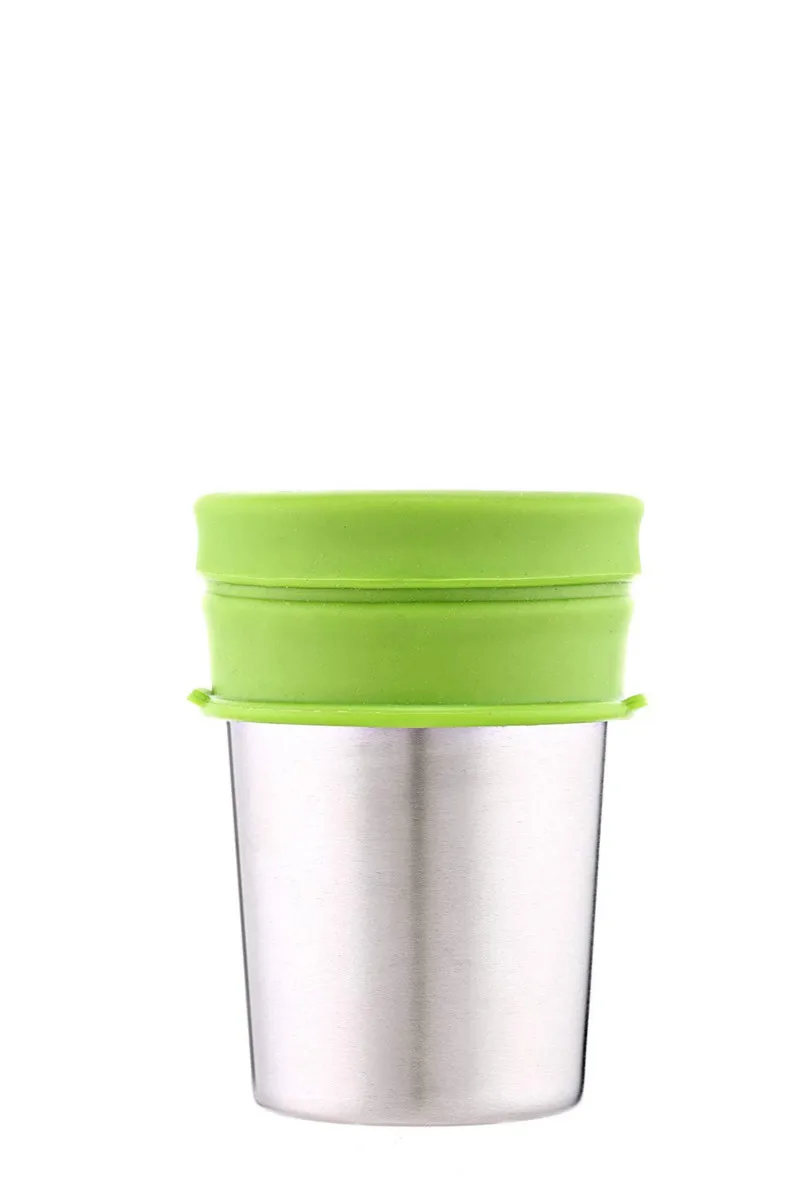 Foldable Silica Gel Pipette Cup Cover Applicable Baby 4 PCS silicone straw cup lid bottle accessories silicone baby feeding bottle