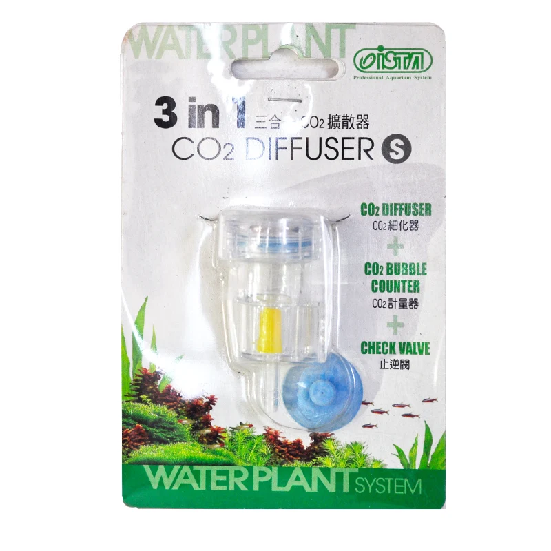 New 3 In 1 Aquarium Transparent Co2 Diffuser Bubble Counter Non-return Check Valve For Fish Tank Aquatic Water Plants | Дом и сад