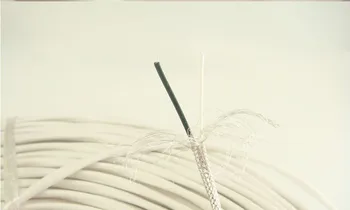 

High temperature resistant with shielded import 2core silver plated wire Signal line AUX cable Audio cable 2meters