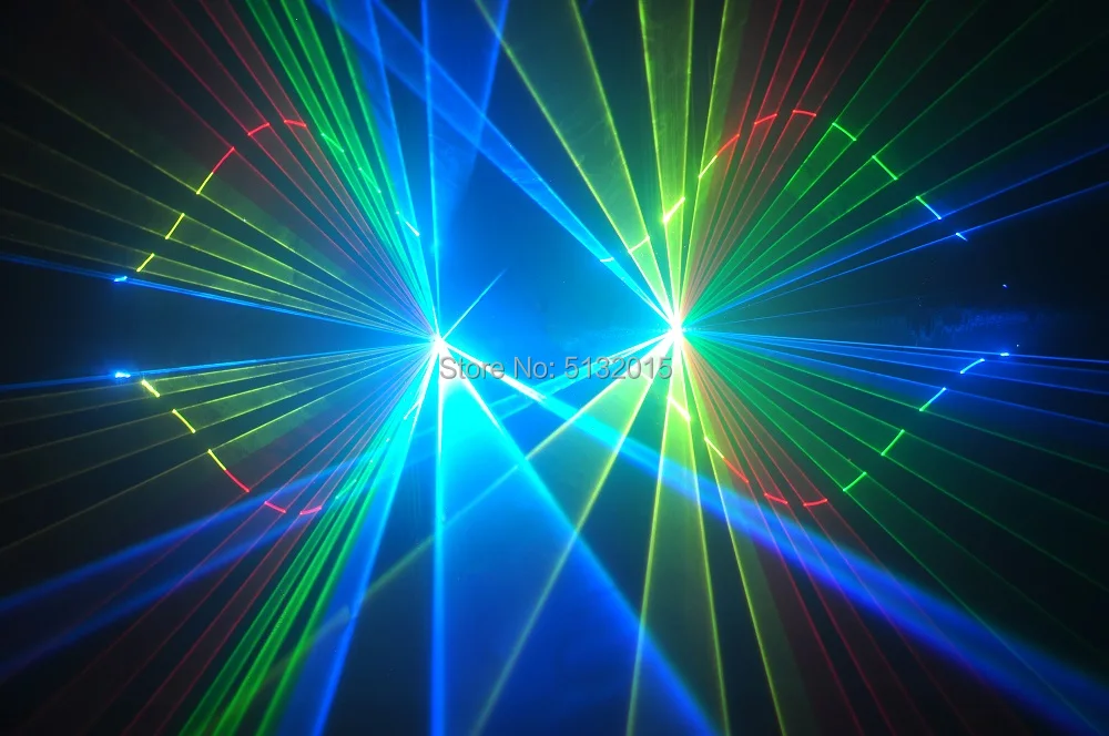 5W Full Pure Diode RGB LED Laser Projector Pro Productions DJ Disco Live Music Party Sound Audio Stage Lighting Event Hire Rent