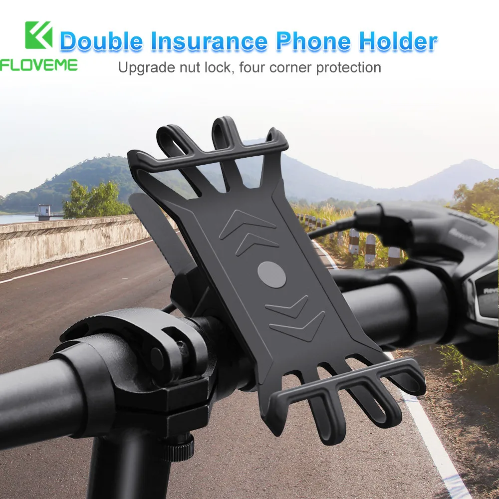 FLOVEME Fahrrad Telefon Halter Silikon Telefon Stehen Halterung Motorrad Fahrrad Telefon Halter Len