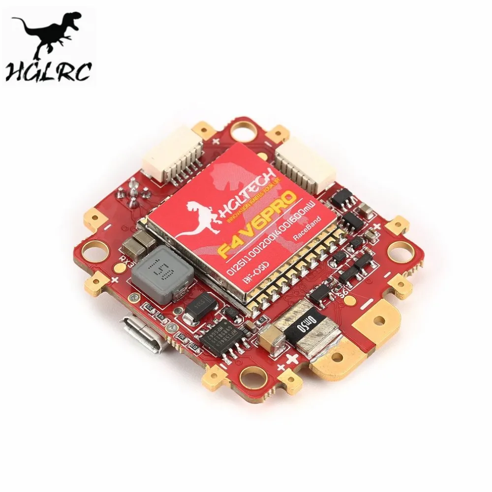 

HGLRC F4 V6PRO Flight Controller with 5.8G Transmitter 5V BEC 48CH Switchable BETAFLIGHT OSD PDB for RC Racing Drone hz