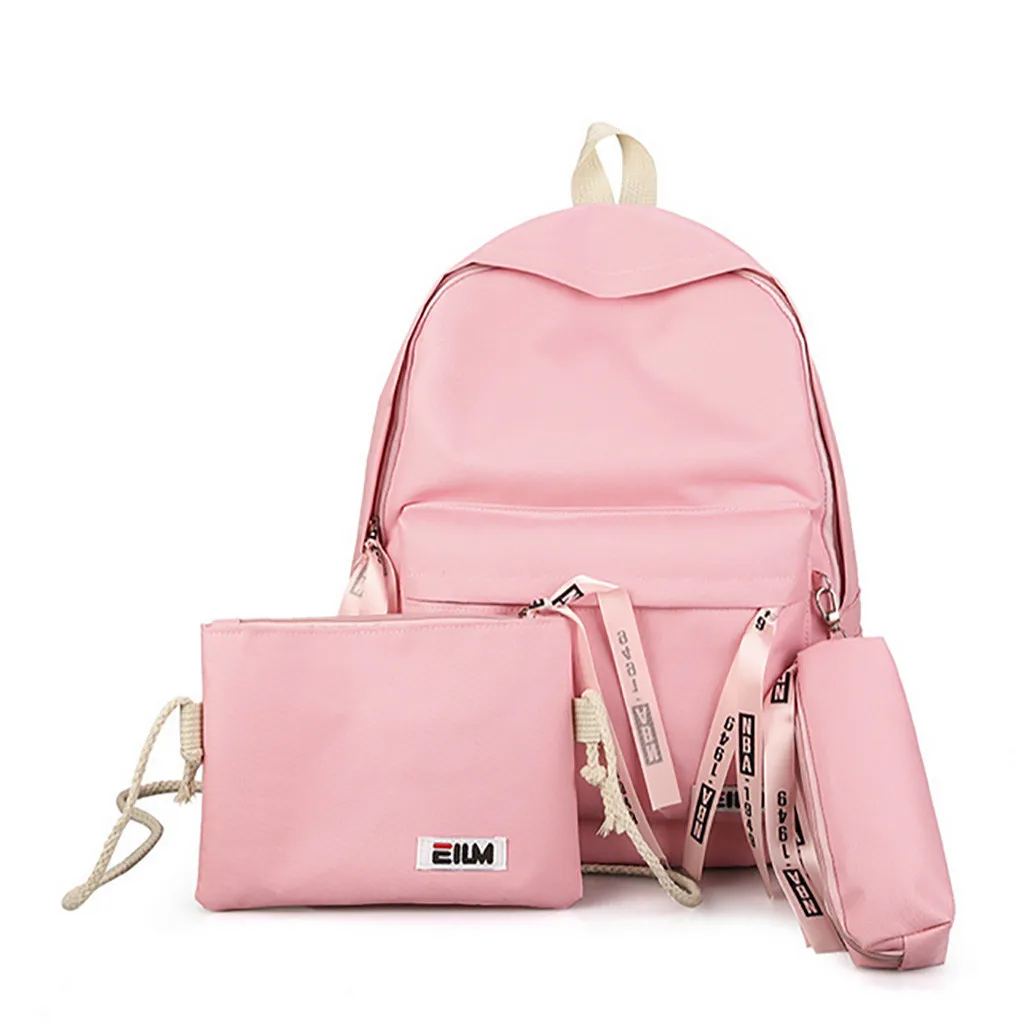 Sac A Dos Femmes Grande Capacite Mode Simple Ecole Sac A Dos Fille Dessin Anime Alphabet Etudiant Decontracte Voyage 3 Pieces Ensemble K718 Aliexpress