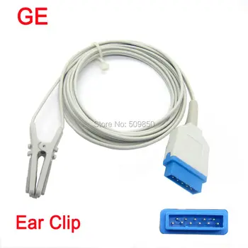 

Compatible GE Masimo module reusable spo2 sensor child or adult ear clip pulse sensor probe