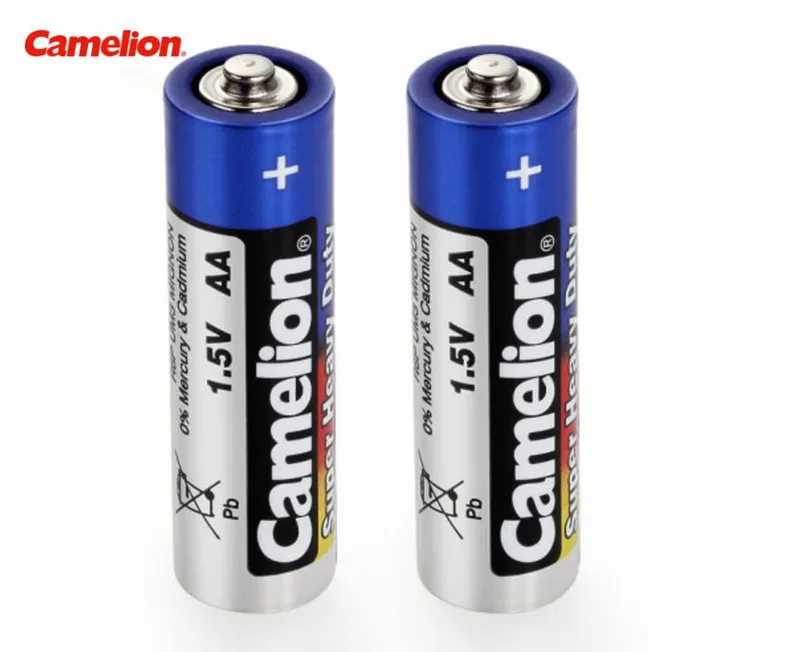 2 шт. Camelion R6P 1,5 в AA батареи щелочные батареи без ртути сухая батарея для электрической игрушки фонарик часы мышь