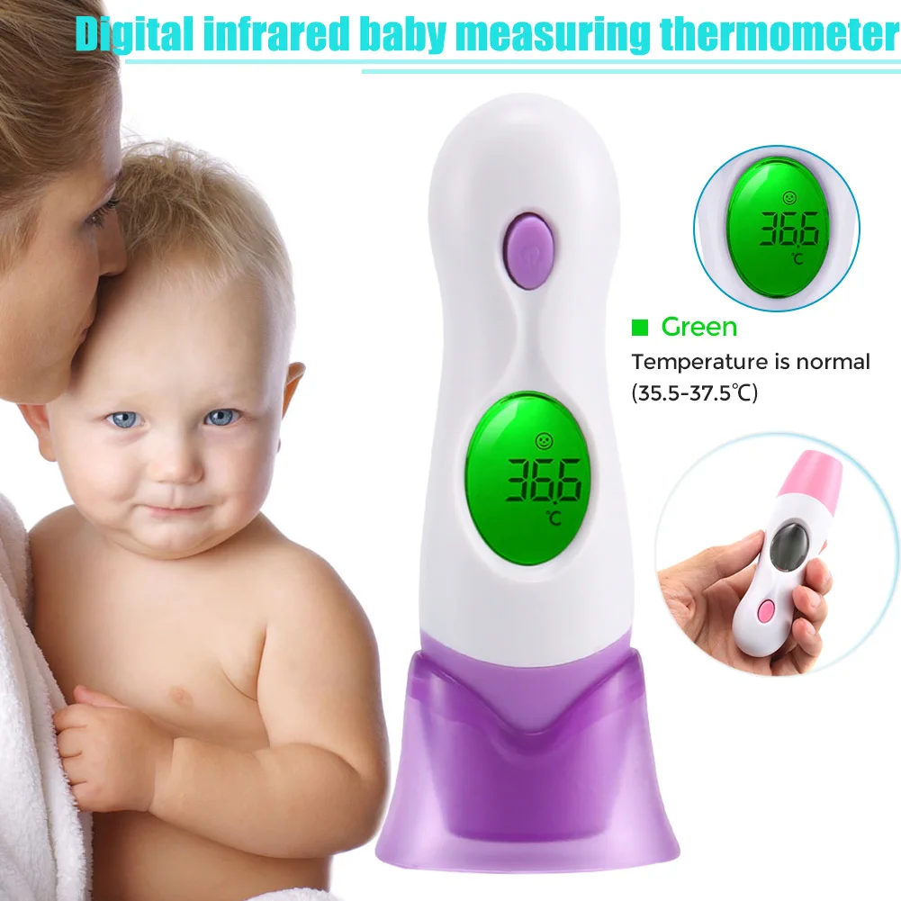 

Hot Selling Digital Infrared Baby Thermometer LCD Non-Contact IR Forehead Ear Temperature Diagnostic Tool