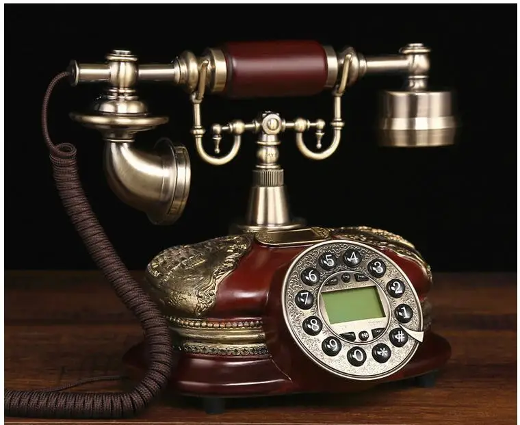 Ретро телефон антикварные телефоны с ID звонка стационарный телефон для офиса дома гостиной