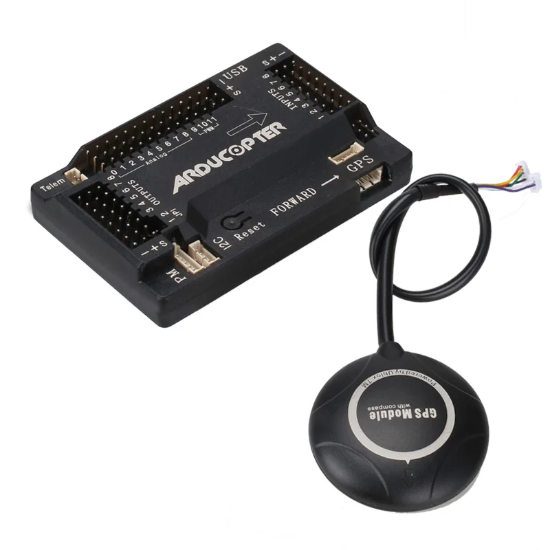 APM2.8 APM 2,8 ardupilot Контроллер полета+ 7 м gps Встроенный Compas 2,5 2,6 Модернизированный с корпусом для радиоуправляемого мультикоптера