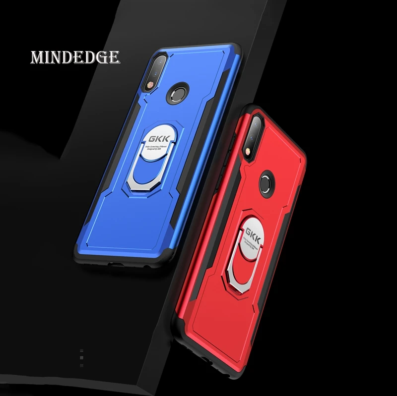 

Kickstand Ultra Thin Magnetic Case for ASUS Zenfone Max Pro M2 ZB631KL Case 2 in 1 Hard Back Cover Adsorption With Finger Ring