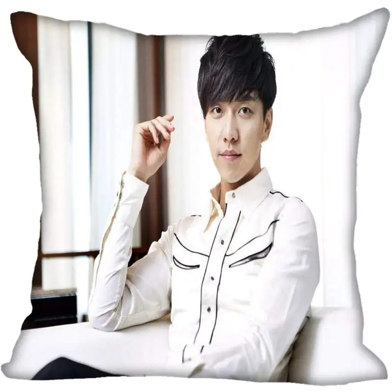 На заказ Kpop Lee Seung Gi печатные квадратные шелковые наволочки 40x40 см, 35x35 см одна сторона атласная Наволочка логотип - Цвет: 23