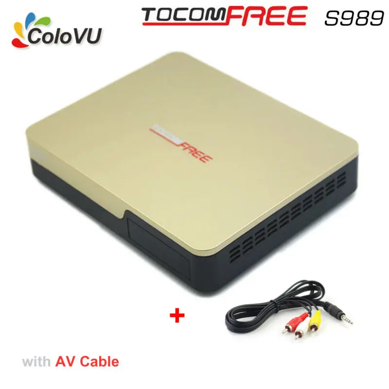 

Satellite TV Receiver TocomFree S989 + AV Cable with Free IKS SKS IPTV DVB Receiver for Bolivia / Venezuela / South America