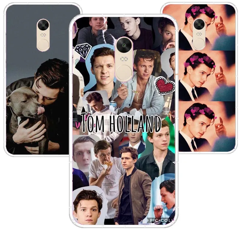 

Marvel Spider Man Tom Holland Slim silicone Soft phone case For Red rice NOTE6 Note-5 MI 5S MI MI 8 SE MI 6PLUS case