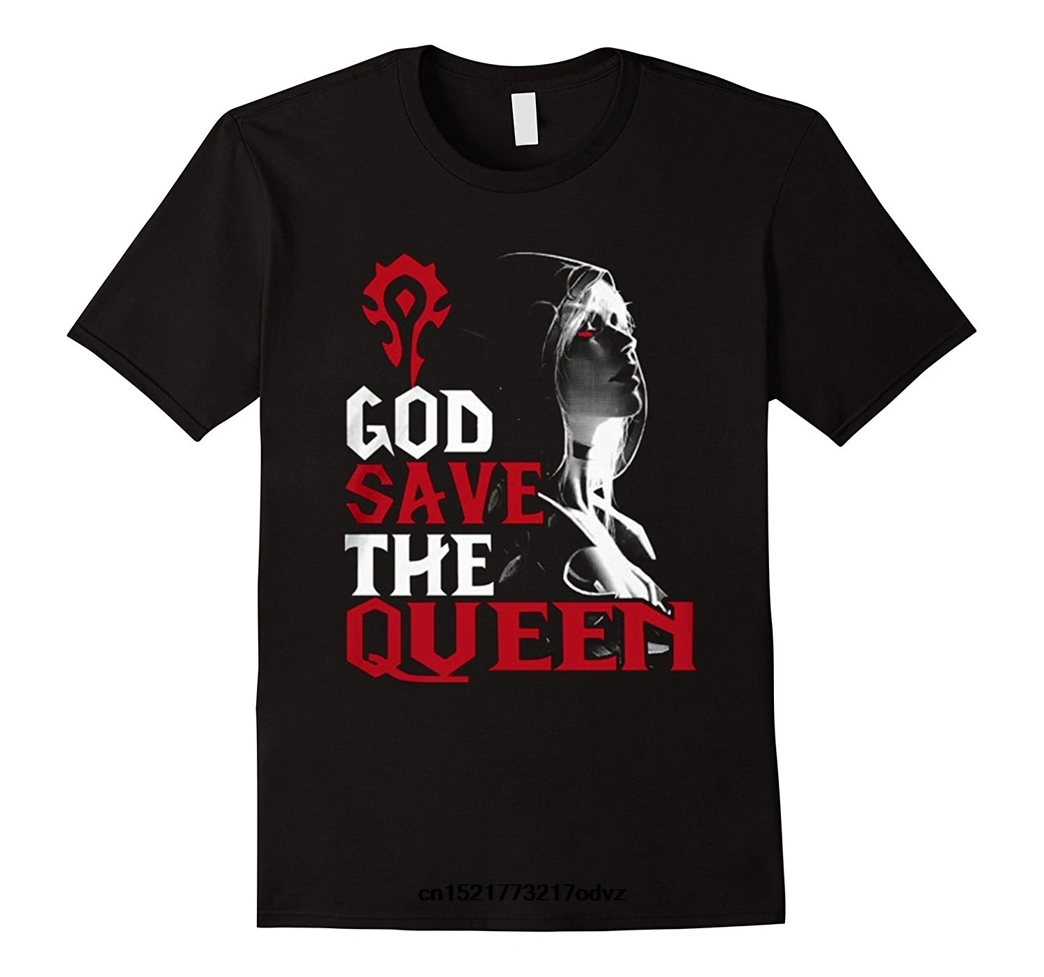 Футболка Мужская/Женская Повседневная модная рубашка с надписью God Save Queen черная S