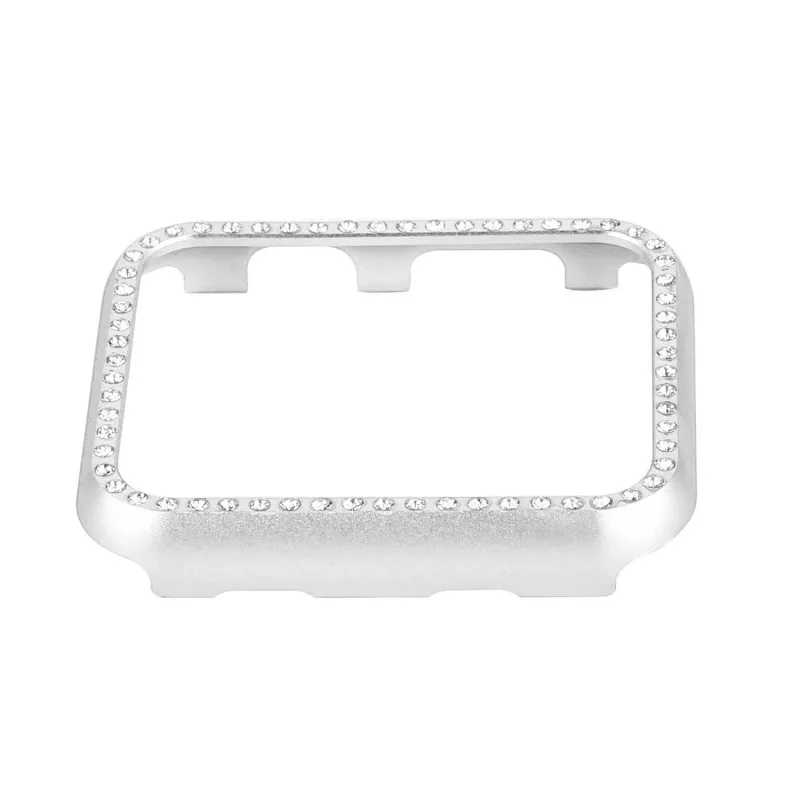 Шикарный женский чехол для Apple Watch Diamond Case 44 мм/40 мм серия 4 рамка из алюминиевого сплава бампер для iWatch Shell