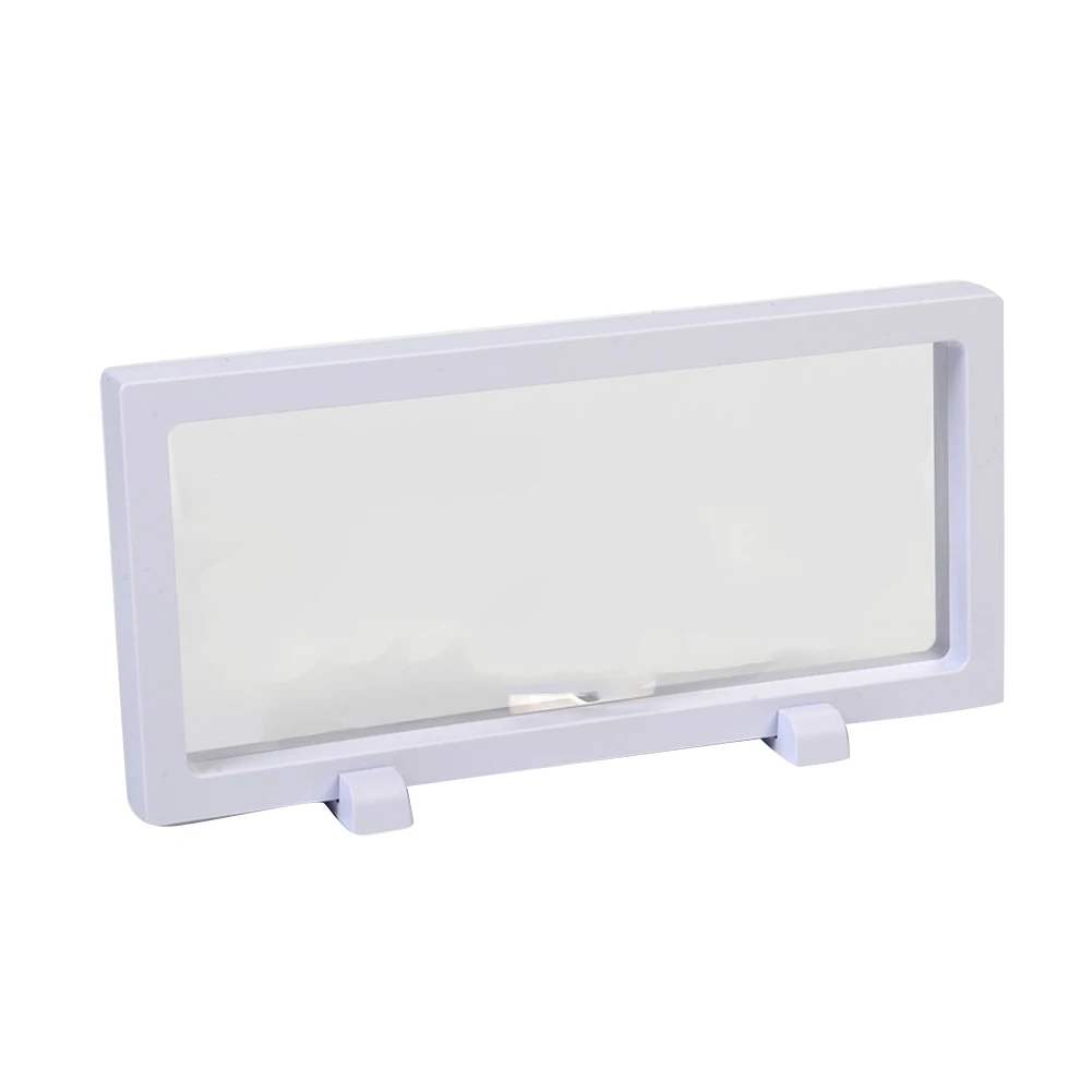 

3D Fashion Organizer Jewelry Display Stand Square Portable Coin Presentation Durable Floating Frame Unique Anti Slip Protector