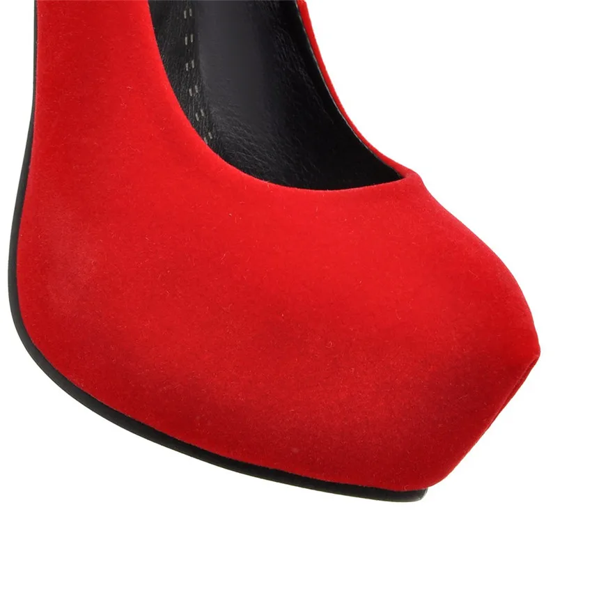 Women High Heel Shoes Platform Pumps Woman Thin High Heels Party Wedding Shoes Ladies Kitten Heels Plus Size 34 - 40 41 42 43