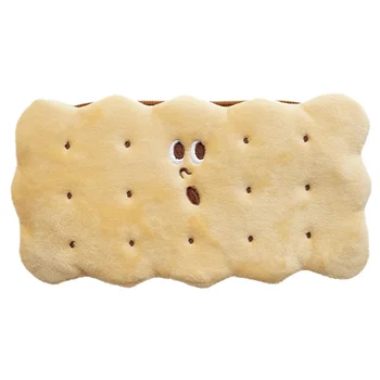 

Sandwich Biscuit Plush Pencil Bag Student Stationery Receipt Bag Creative Cute Girl Heart Makeup Bag