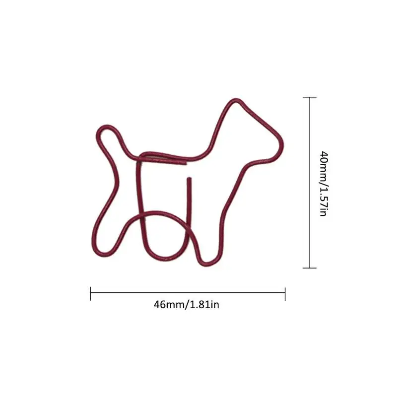 24 шт./кор. милый рисунок с животными, Бумага красочного щенок формы зажим закладки Бумага канцелярские принадлежности Школьные принадлежности