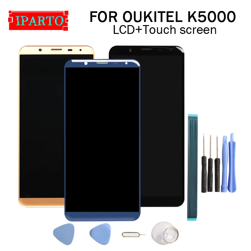 5 7 дюймовый ЖК дисплей OUKITEL K5000 + кодирующий преобразователь сенсорного экрана в