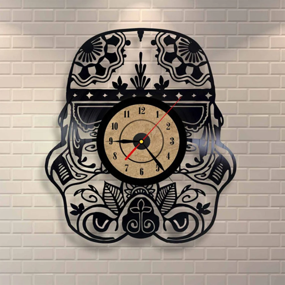 

Creative Car Shape Vinyl Retro Wall Clock CD Record Time Clock Film Theme Creative European Style Horloge Watch