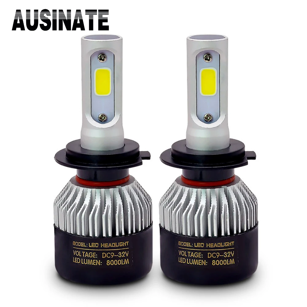 

2Pcs H7 LED H4 H1 H3 H11 9006 led car Headlight super bright Auto fog lights 6500K white 72W 8000lm automotive lamps