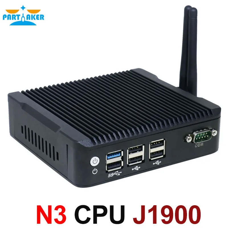 

Quad Core J1900 Education Computer With Dual Lan Windows Linux Fanless Mini PC PARTAKER N3