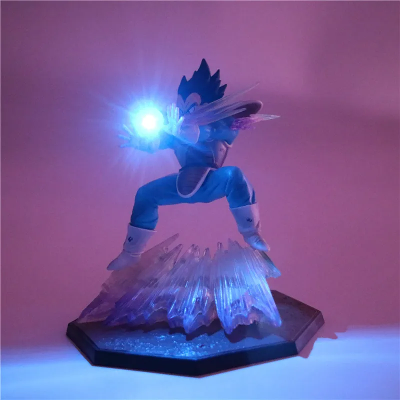 Dragon Ball Z Vegeta фигурки лампа DIY аниме модель ночник Детские куклы светодиодный настольный светильник детский подарок Дети 3d игрушечные лампы