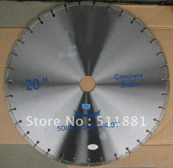 20'' diamond wet saw blade 500mm concrete granite saw blade bridge