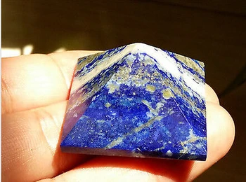 

25g Natural Lapis Lazuli Crystal Pyramid Healing Afghanistan