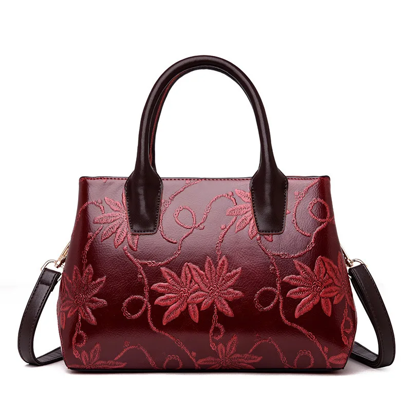 Натуральная кожа женские сумки почтальон для женщин кожаные сумки модные милые мягкие большие сумки через плечо для женщин - Цвет: wine red