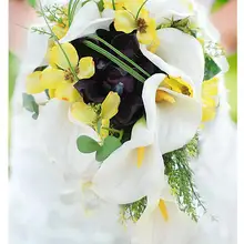 Кантри Свадебный букет водопад на заказ высококачественные Кристаллы ювелирные изделия 6 цветов Свадебный букет de noiva Свадебные аксессуары